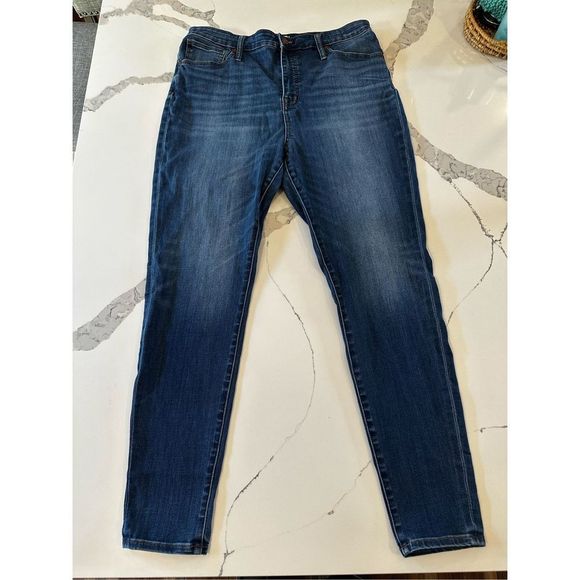 Madewell Denim - Madewell Curvy Hi-Rise Skinny Jeans Medium Wash Women’s Sz 33T